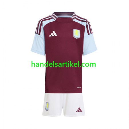 Aston Villa Kinder Heim Trikotsatz 2024/25 Kurzarm